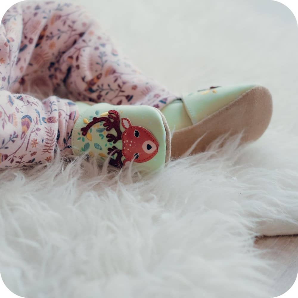 REINDEER Babyhausschuhe aus weichem Leder