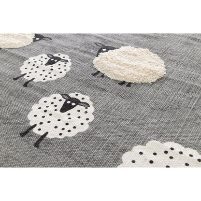 LITTLE SHEEP Kinderteppich aus Baumwolle