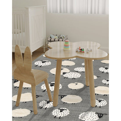 LITTLE SHEEP Kinderteppich aus Baumwolle