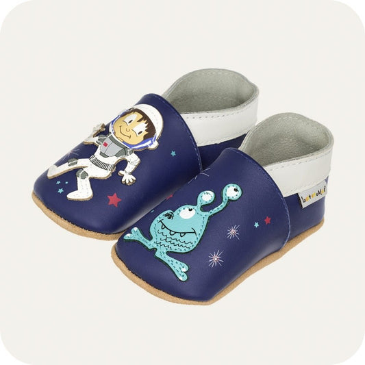 SPACE Babyschuhe aus weichem Leder