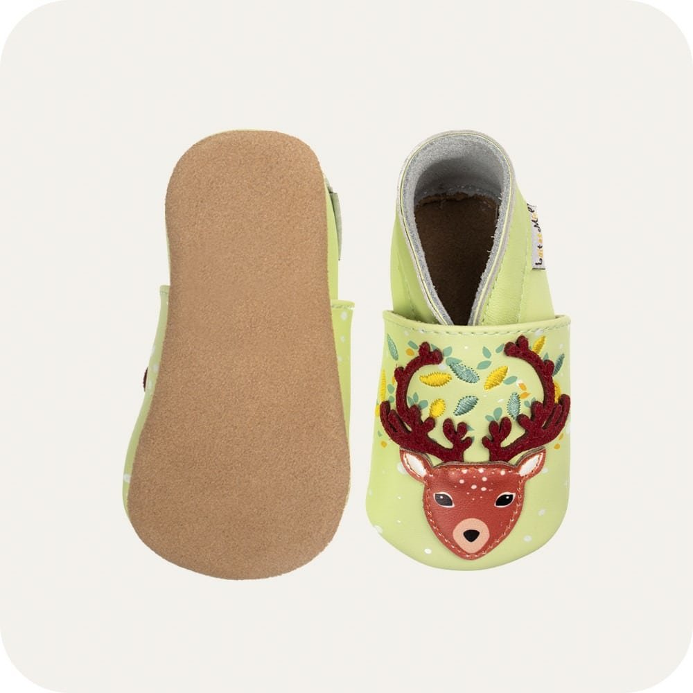 REINDEER Babyhausschuhe aus weichem Leder