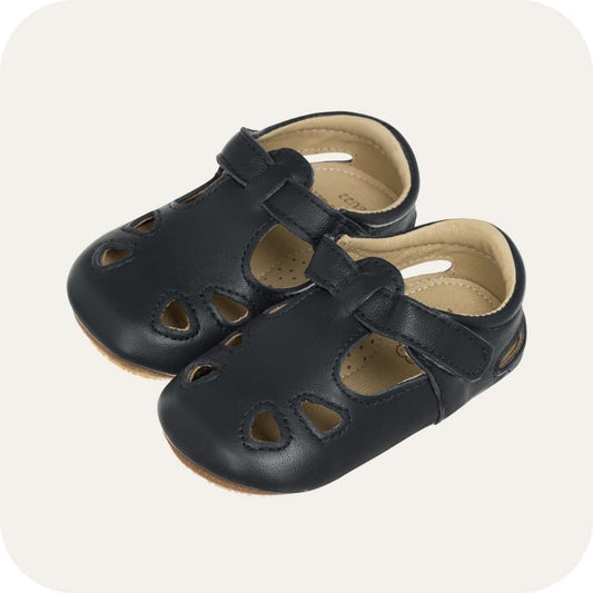 ARCHIE Babyschuhe aus weichem Leder (blau)