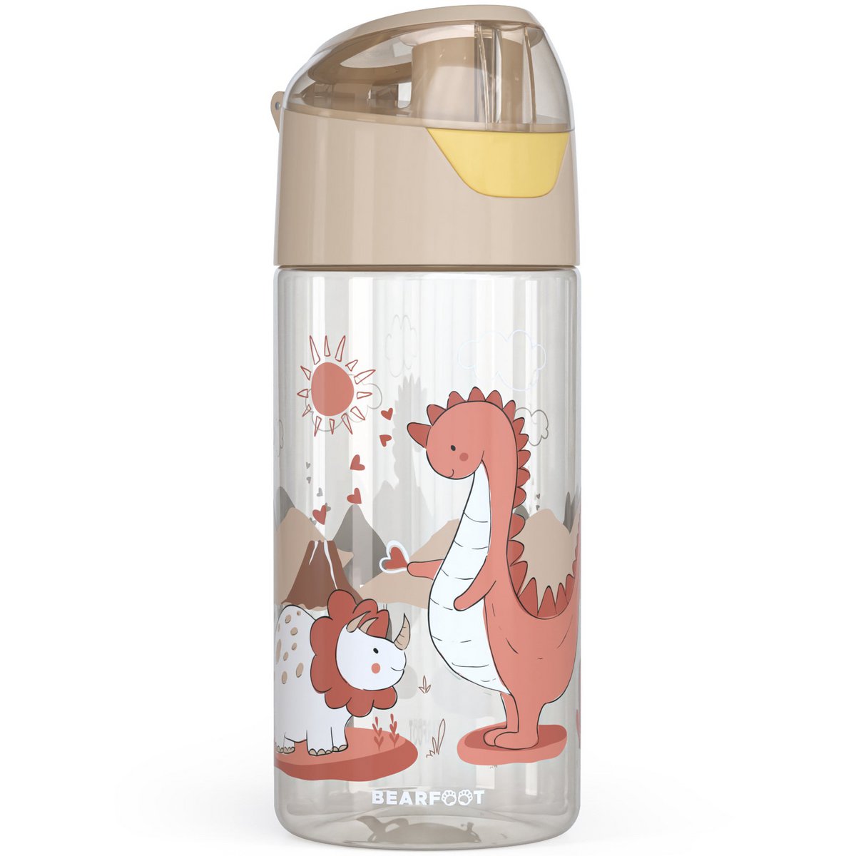 Kinder Trinkflasche Tritan – Wasserflasche Dinos | 450 ml