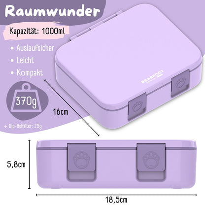 COMPACT Kinder Brotdose Bento Box - lila