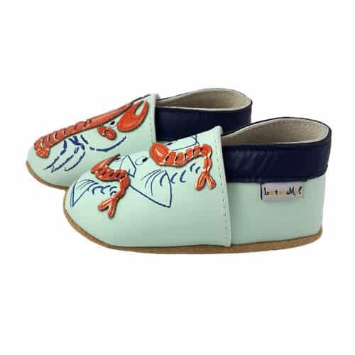 CRAB Babyhausschuhe aus weichem Leder