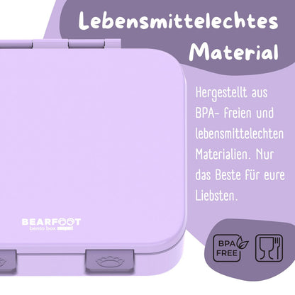 COMPACT Kinder Brotdose Bento Box - lila