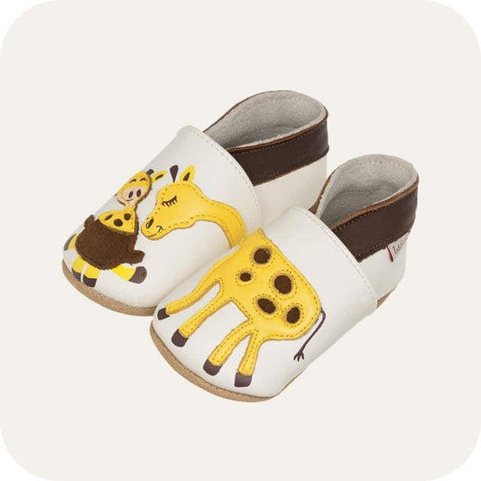 GIRAFFE Babyschuhe aus weichem Leder