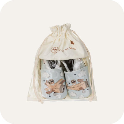 AVIATOR Babyhausschuhe aus weichem Leder