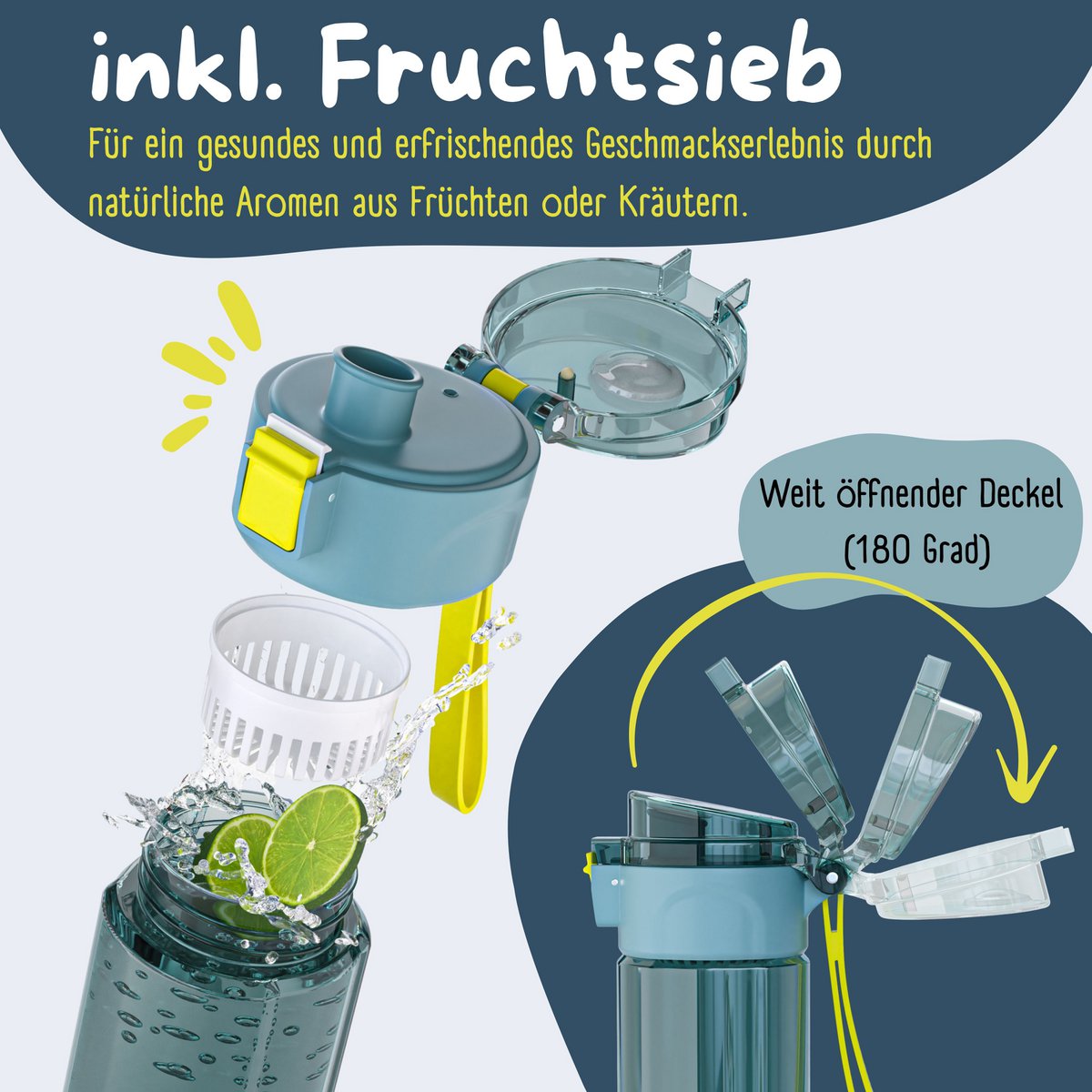 Kinder Trinkflasche 500 ml – Hase & Feuerwehr