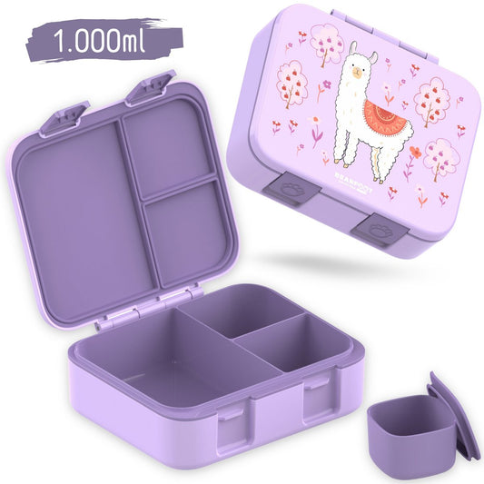 COMPACT Kinder Brotdose Bento Box - Lama