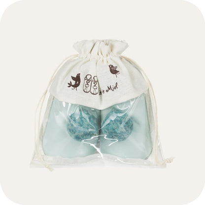 SKY BLUE Babyhausschuhe mit Pompons