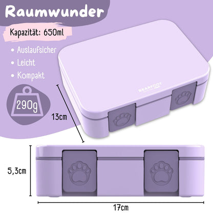 COMPACT Kinder Brotdose Bento Box - lila