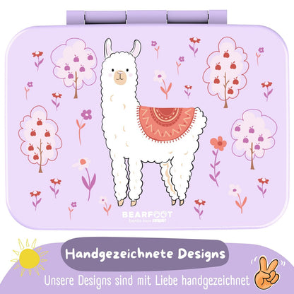 COMPACT Kinder Brotdose Bento Box - Lama