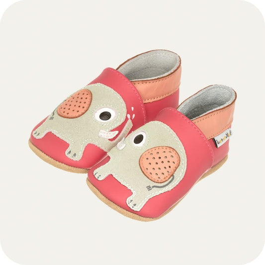 ELEPHANT Babyhausschuhe aus weichem Leder