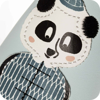 PANDA Babyhausschuhe aus weichem Leder
