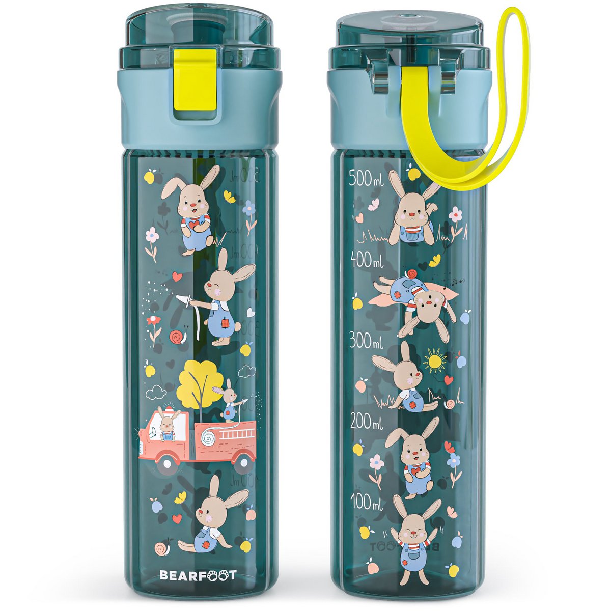 Kinder Trinkflasche 500 ml – Hase & Feuerwehr