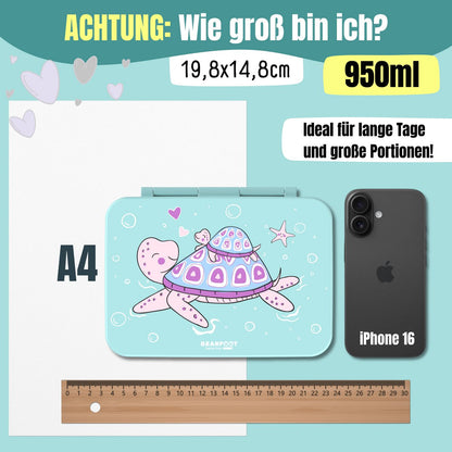 COMPACT Kinder Brotdose Bento Box - Schildkröte