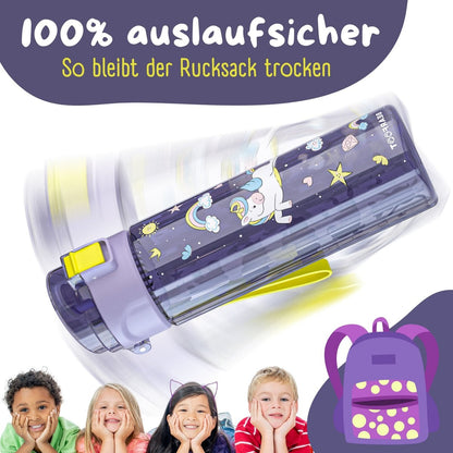Kinder Trinkflasche 500ml - Einhorn Lila