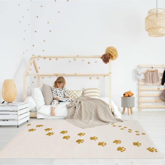 BEAR FOOTPRINTS bequemer Kinderteppich