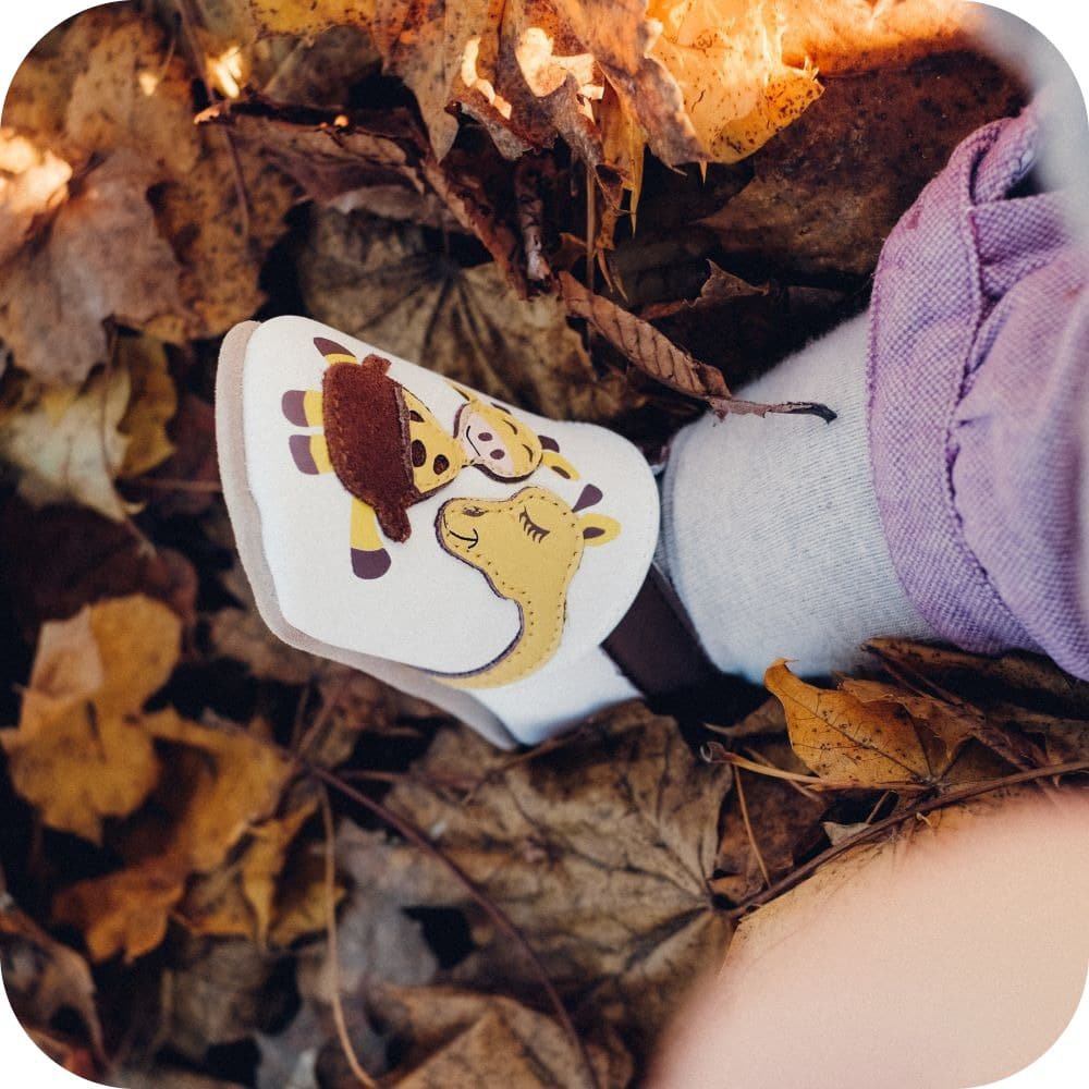 GIRAFFE Babyschuhe aus weichem Leder