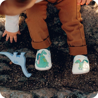 DRAGON Babyhausschuhe aus weichem Leder